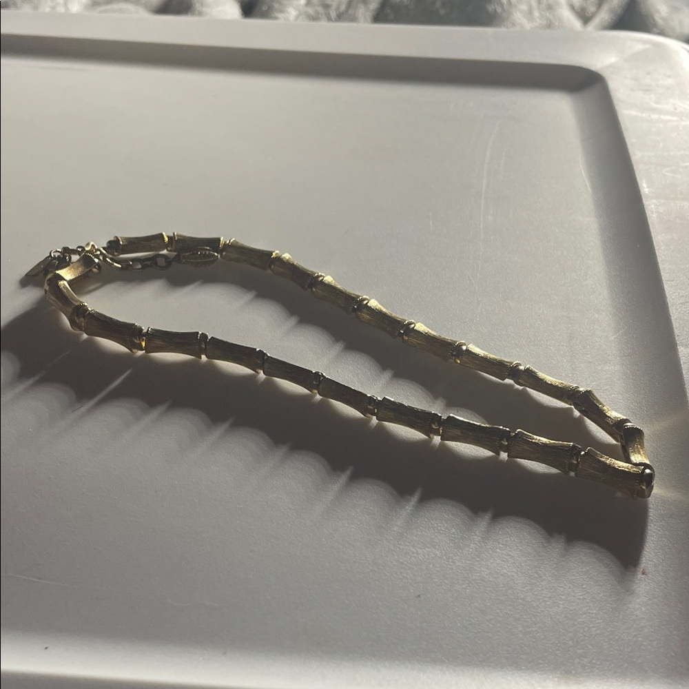Gold Bamboo-Link Necklace - Women Jewelry